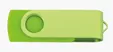 Universal Source® 4 GB Two Tone Folding USB 2.0 Flash Drive — view 2