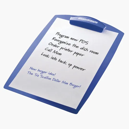 Message Clipboard, Translucent Plastic — view 8