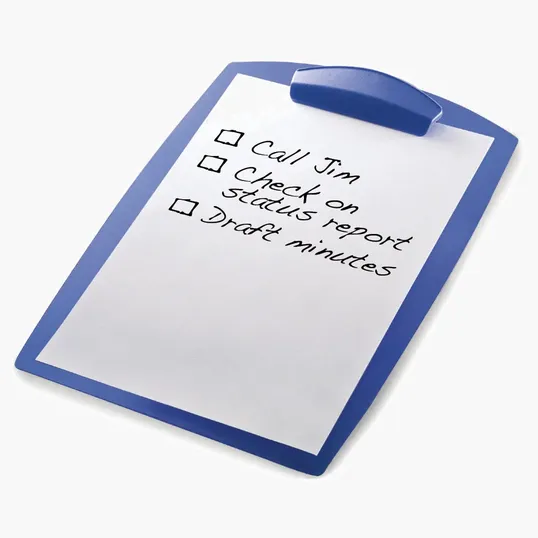Message Clipboard, Translucent Plastic — view 3