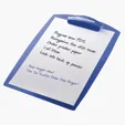 Message Clipboard, Translucent Plastic — view 8