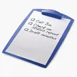Message Clipboard, Translucent Plastic — view 3