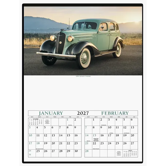 Triumph® Calendars Antique Cars Wall Calendar, 17 x 23 in. — view 3