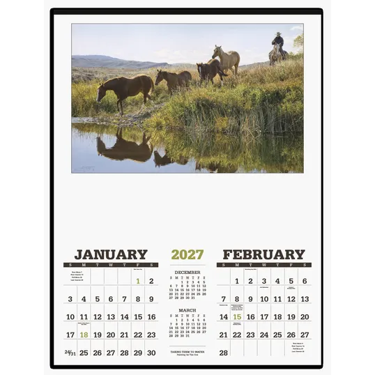 Triumph® Calendars American West by Tim Cox Wall Calendar — view 3