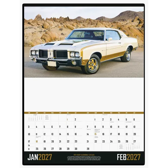 Triumph® Calendars Muscle Cars Wall Calendar, 17 x 23 in. — view 3