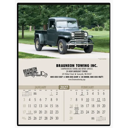 Triumph® Calendars Antique Trucks Wall Calendar