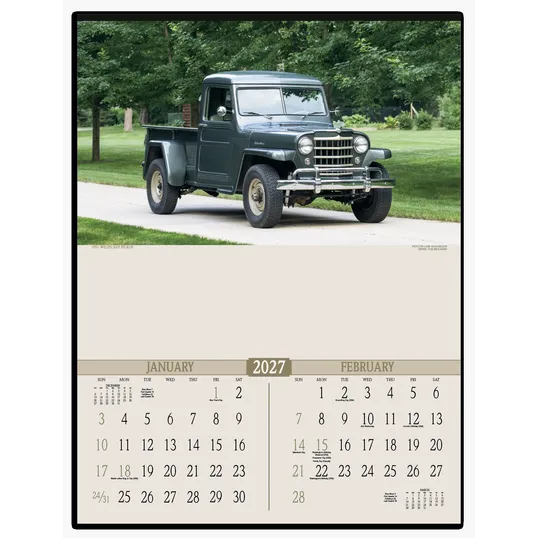 Triumph® Calendars Antique Trucks Wall Calendar — view 3