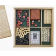 Office Fun Wooden Game Set with Chess, Checkers, Dice and Cards — view 3