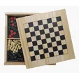 Office Fun Wooden Game Set with Chess, Checkers, Dice and Cards — view 4