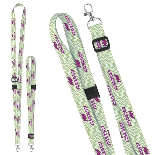 Universal Source® 3/4" Adjustable Polyester 4 Color Lanyard — view 5