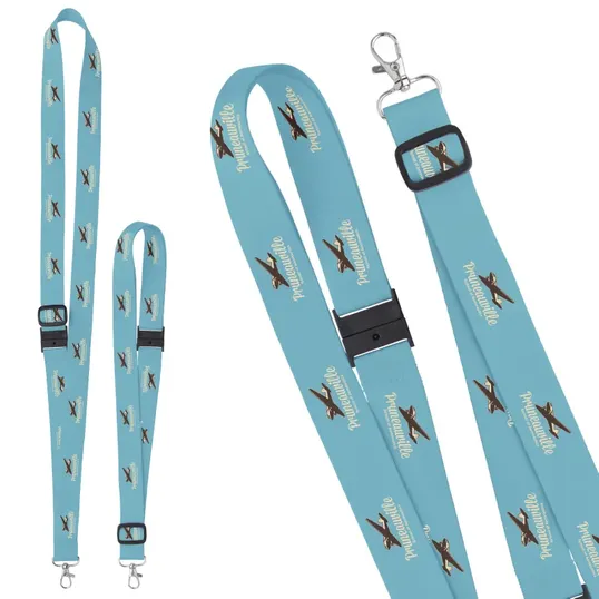 Universal Source® 1" Adjustable Polyester 4 Color Lanyard — view 5