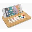 Bamboo Wireless Charging Pad with Phone Stand — view 8