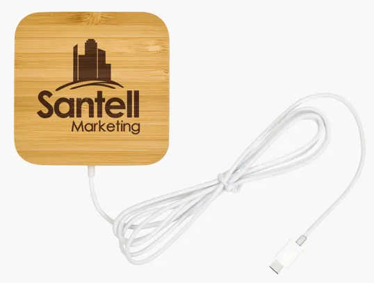 Good Value™ Bamboo Magnet-Hold 15W Wireless Charger — view 9