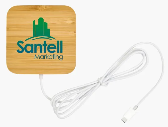 Good Value™ Bamboo Magnet-Hold 15W Wireless Charger — view 7