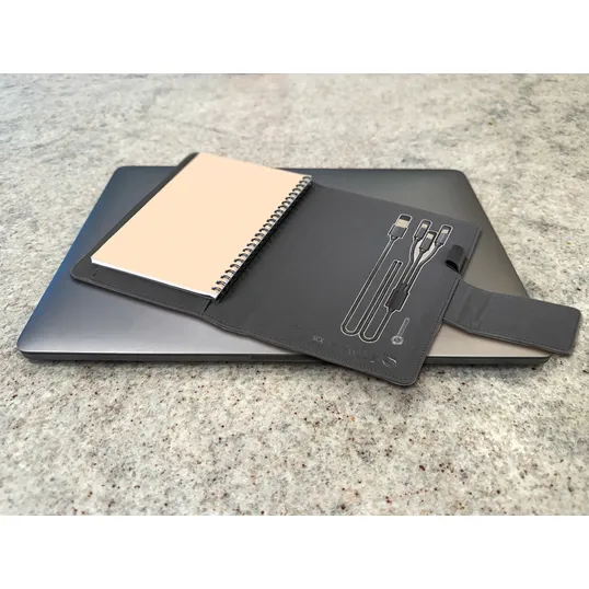 SCX Innovative Design™ Notebook A5 with Power Bank 4000 mAh — view 12