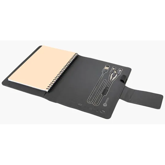 SCX Innovative Design™ Notebook A5 with Power Bank 4000 mAh — view 3