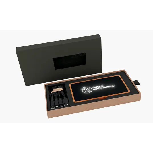 SCX Innovative Design™ Maple Wood Wireless Power Bank 5000 mAh — view 4