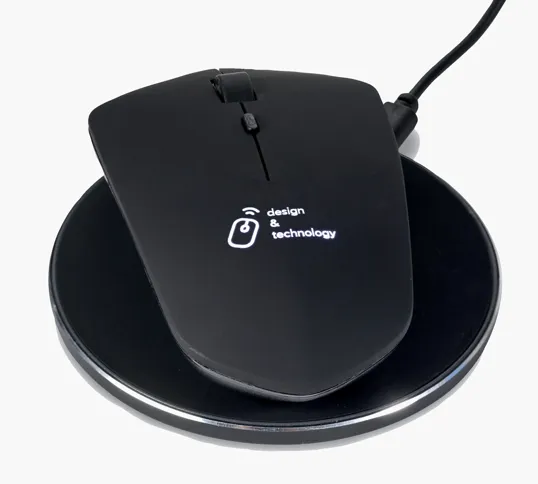 SCX Innovative Design™ Wireless Charging Mouse & Wireless Charger — view 3
