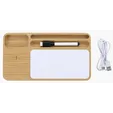 Bamboo 10W Wireless Charging Base with Dry Erase Board — view 2