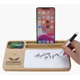 Bamboo 10W Wireless Charging Base with Dry Erase Board — view 5