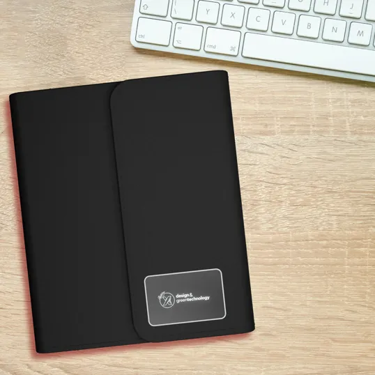 SCX Innovative Design™ Wireless Charging Notebook A5 with Power Bank 4000 mAh — view 11