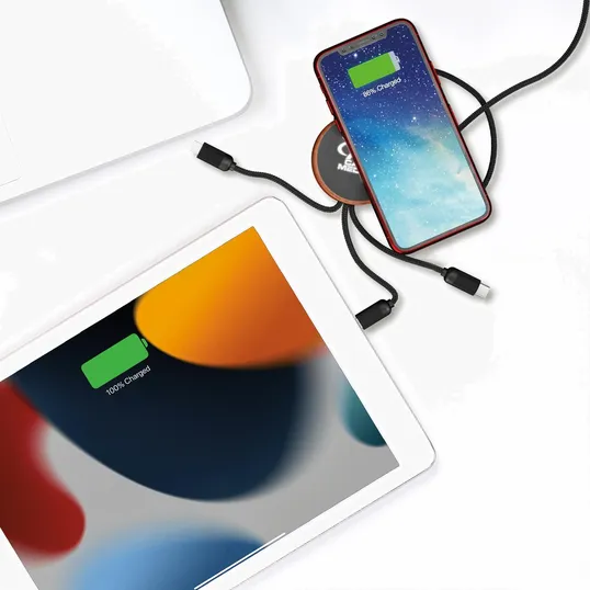 SCX Innovative Design™ 5-in-1 Bamboo 5W Wireless Charging Cable — view 5