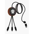 SCX Innovative Design™ 5-in-1 Bamboo 5W Wireless Charging Cable — view 7