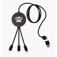 SCX Innovative Design™ 5-in-1 Bamboo 5W Wireless Charging Cable — view 6