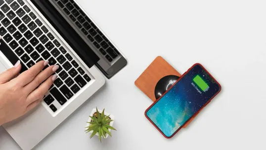 SCX Innovative Design™ Bamboo Wireless Power Bank 10,000 mAh — view 7