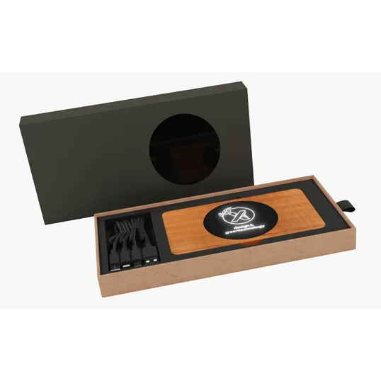 SCX Innovative Design™ Bamboo Wireless Power Bank 10,000 mAh — view 5