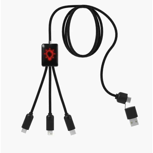 SCX Innovative Design™ 5-in-1 Eco Easy-to-Use Charging Cable — view 4