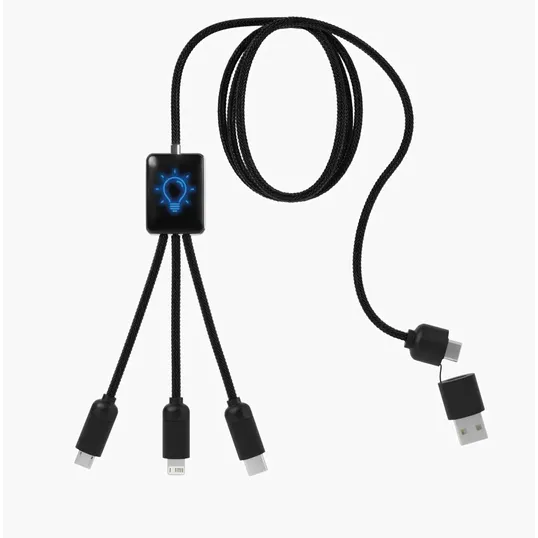 SCX Innovative Design™ 5-in-1 Eco Easy-to-Use Charging Cable — view 3