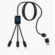 SCX Innovative Design™ 5-in-1 Eco Easy-to-Use Charging Cable — view 3