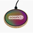 SCX Innovative Design™ Full-Color Bamboo 15W Wireless Charger — view 8