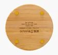 SCX Innovative Design™ Full-Color Bamboo 15W Wireless Charger — view 4