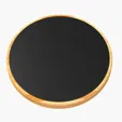 SCX Innovative Design™ Full-Color Bamboo 15W Wireless Charger — view 2