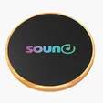 SCX Innovative Design™ Full-Color Bamboo 15W Wireless Charger — view 6
