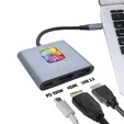 Compact 3-in-1 HDMI USB Hub with 100W Power Delivery — view 9