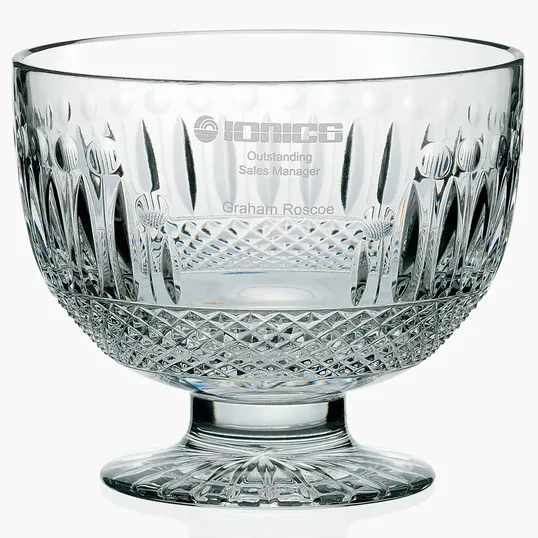 MARIO CIONI Victoria Pedestal Bowl, 24% Lead Crystal — view 3