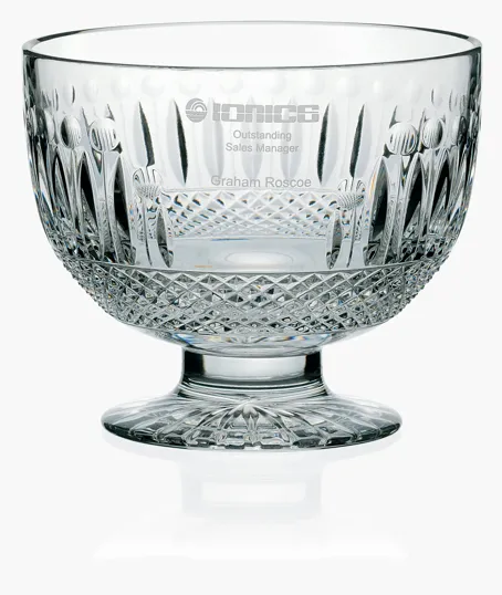 MARIO CIONI Victoria Pedestal Bowl, 24% Lead Crystal — view 2
