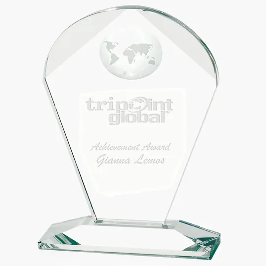 JAFFA® Geodesic Crystal Award, Small — view 2