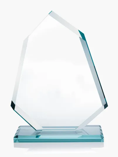 JAFFA® Angular Award in Jade Glass, 8.5 in.
