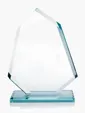 JAFFA® Angular Award in Jade Glass, 8.5 in.