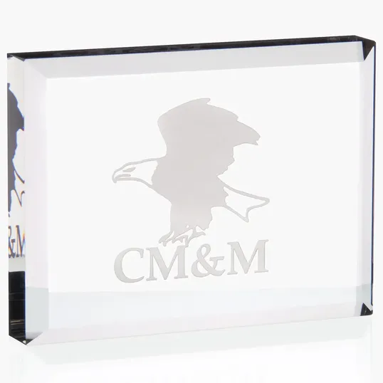 JAFFA® Crystal Paperweight — view 3