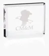 JAFFA® Crystal Paperweight — view 2