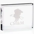 JAFFA® Crystal Paperweight — view 3