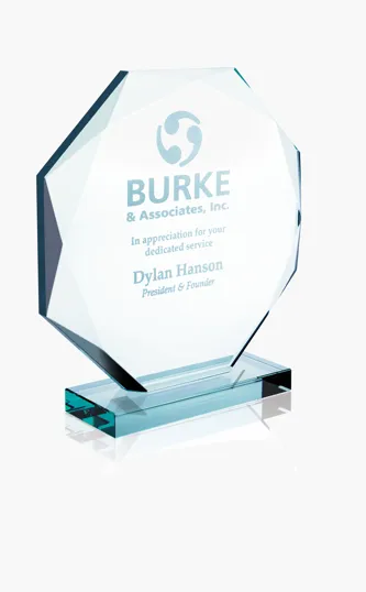JAFFA® Jade Octagon Award, Small — view 2
