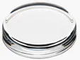 JAFFA® Round Optical Crystal Paperweight