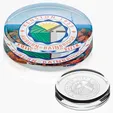 JAFFA® Round Optical Crystal Paperweight — view 5