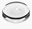 JAFFA® Round Optical Crystal Paperweight — view 4