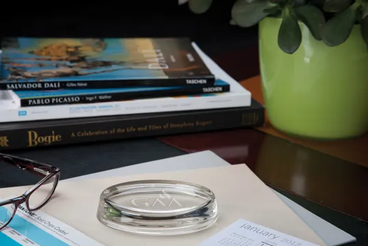 JAFFA® Oval Glass Paperweight — view 4